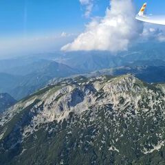 Flugwegposition um 14:49:48: Aufgenommen in der Nähe von Gemeinde Roßleithen, 4575, Österreich in 2278 Meter